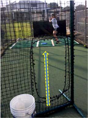 pitcher improve entrance patch pitch pitching net circle cut out