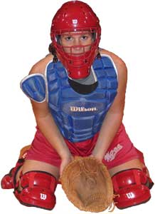 Fastpitch Softball Free Article on catching - tips for blocking the ball