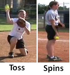 pitch pitcher pitching no stride toss spins