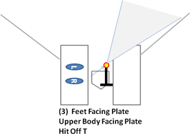 diagram opposite field fee facing plate regular hit off tee