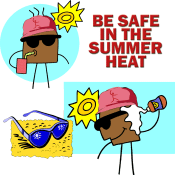 Summer Heat Beat Softball Drink Water Wear Sunscreen Eat Hydrated